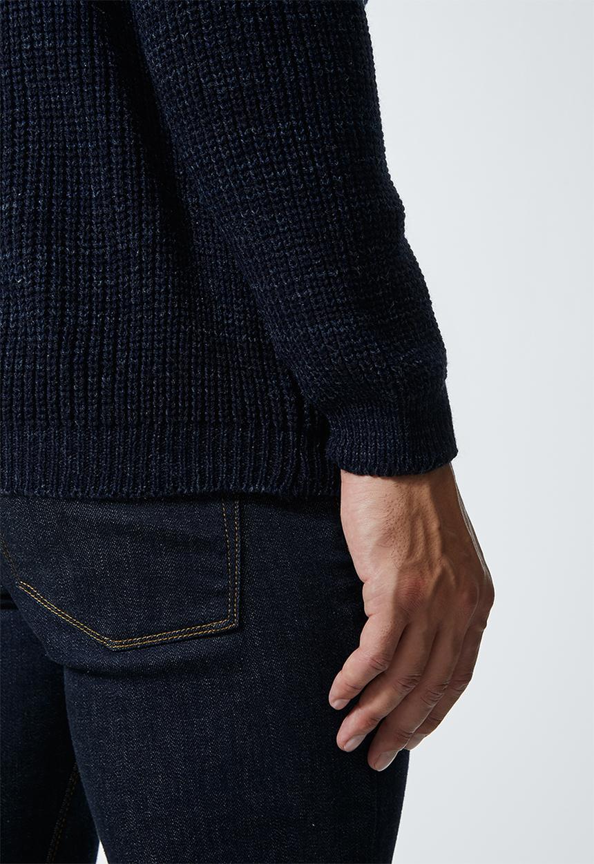 Superbalist - Raglan textured knit - navy
