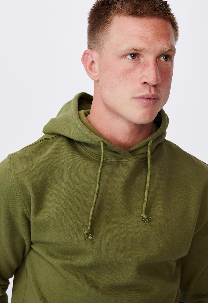 Cotton On - Essential fleece pullover - olive