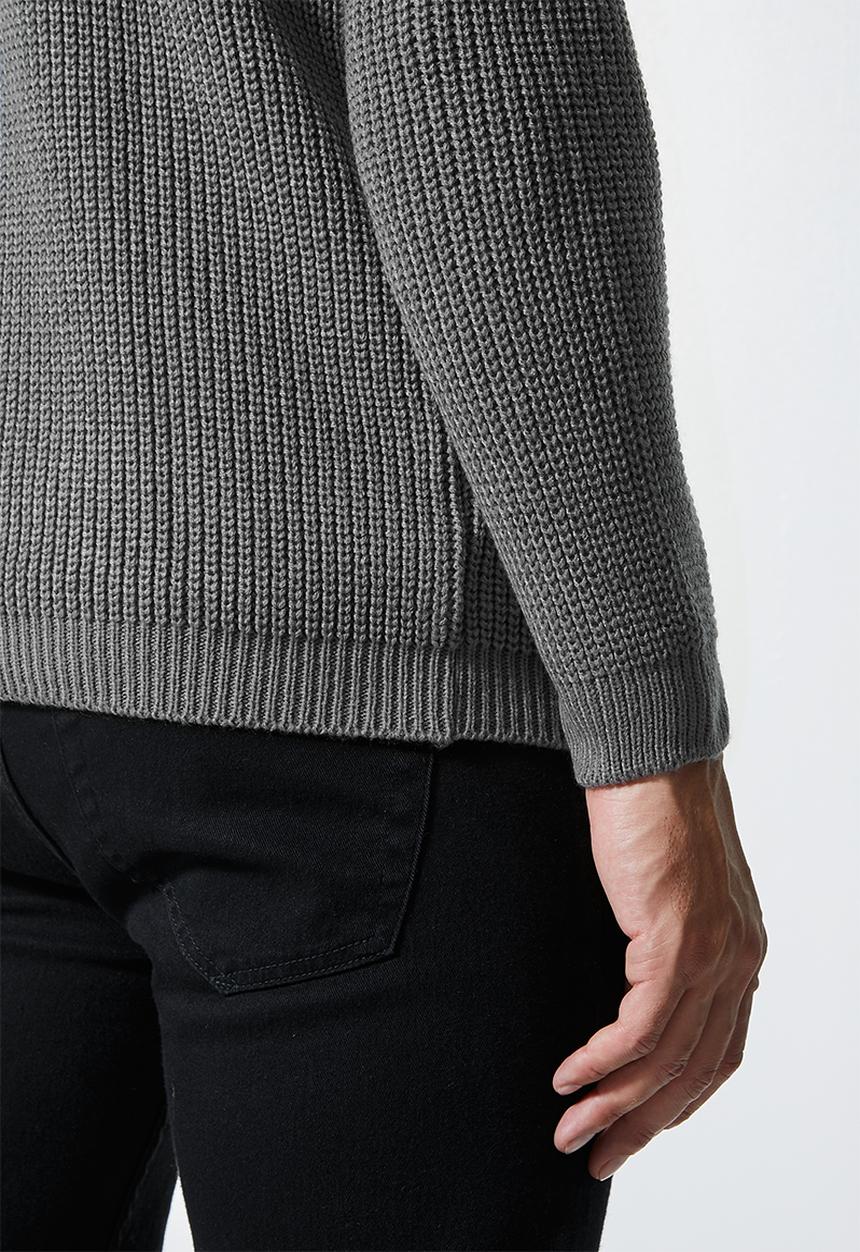 Superbalist - Raglan textured knit - grey