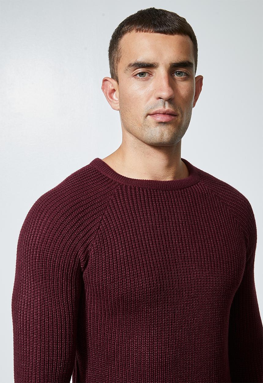 Superbalist - Raglan textured knit - burgundy