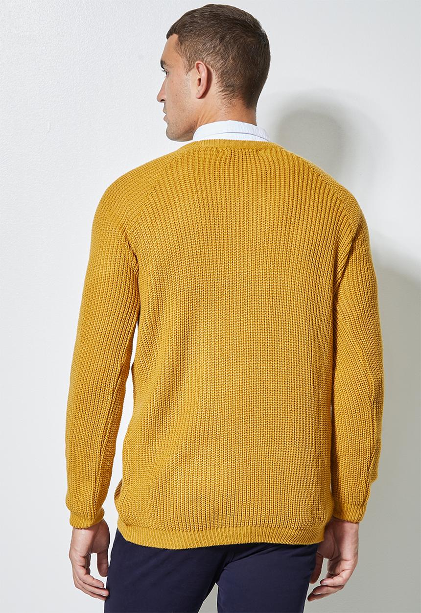 Superbalist - Raglan textured knit - mustard