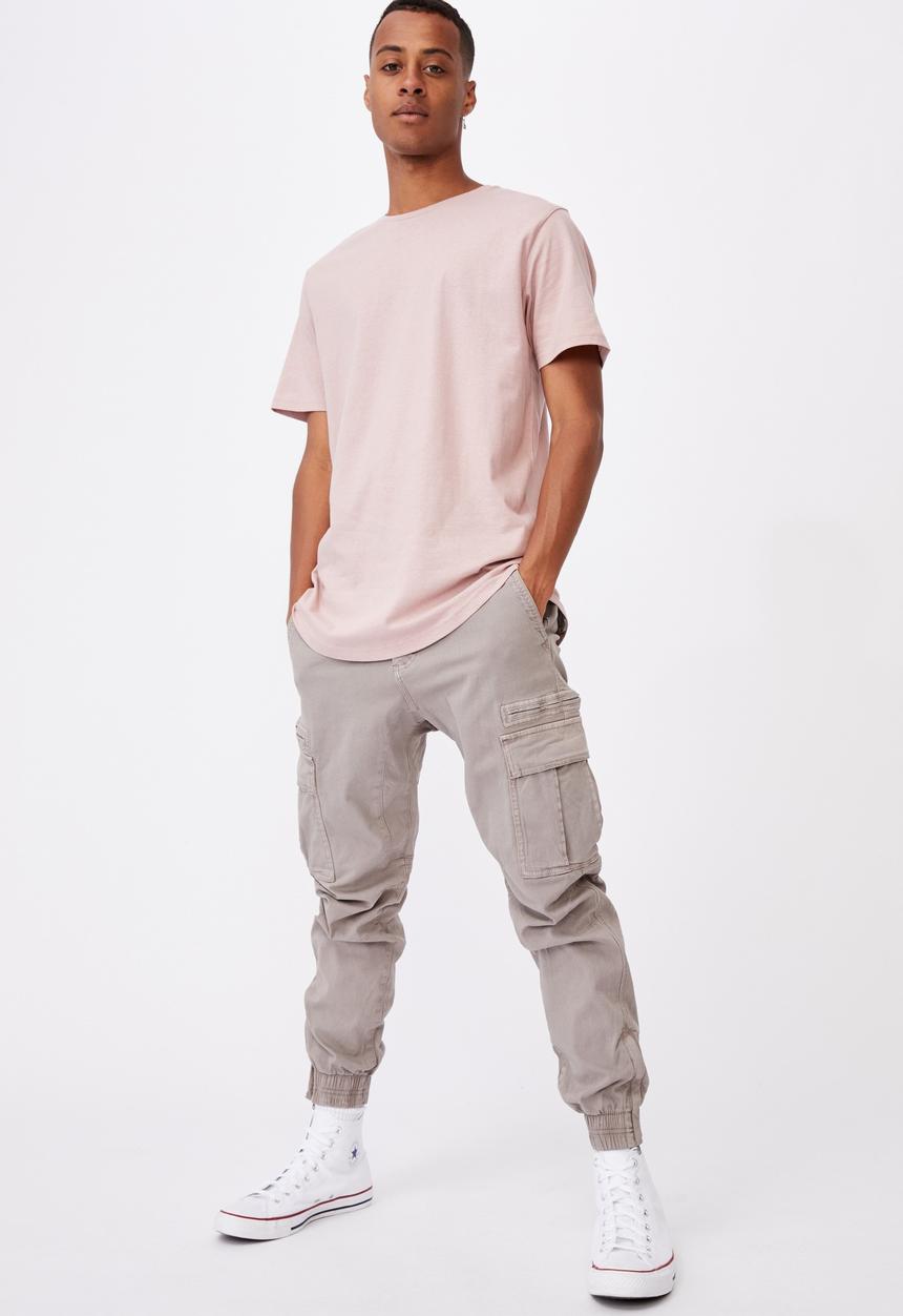 Cotton On - Essential longline scoop T-shirt - dirty pink