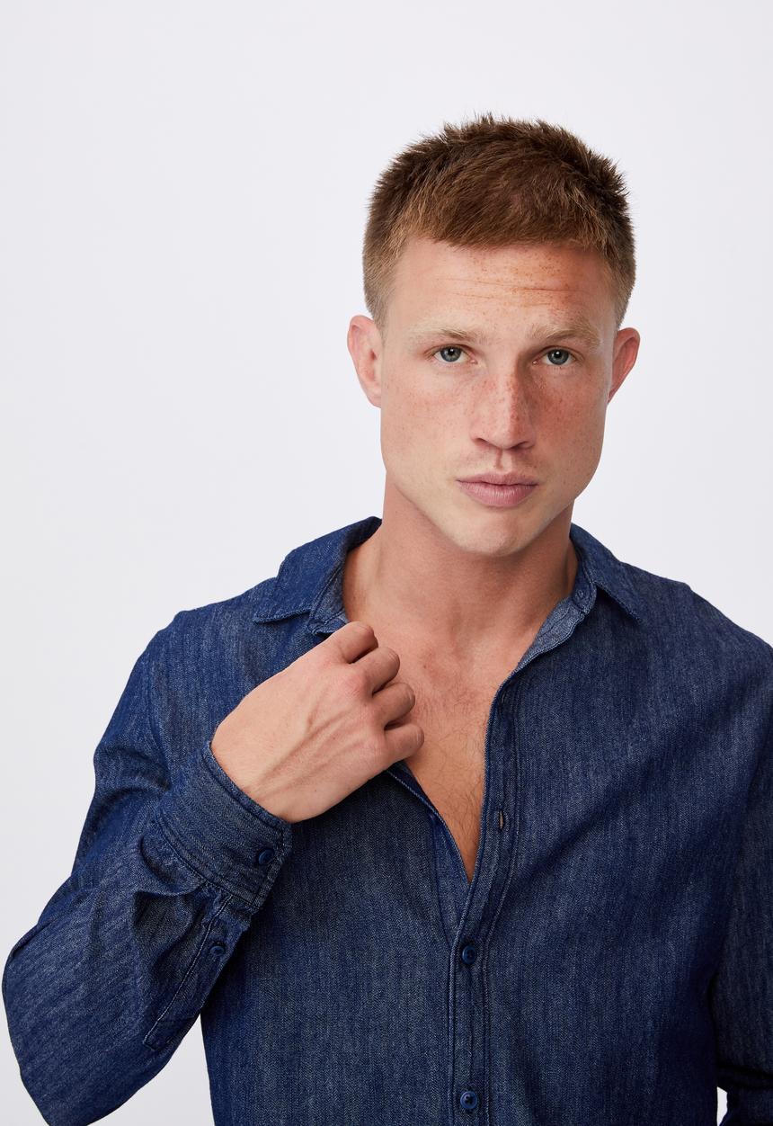 Cotton On - Fitzroy denim shirt - indigo