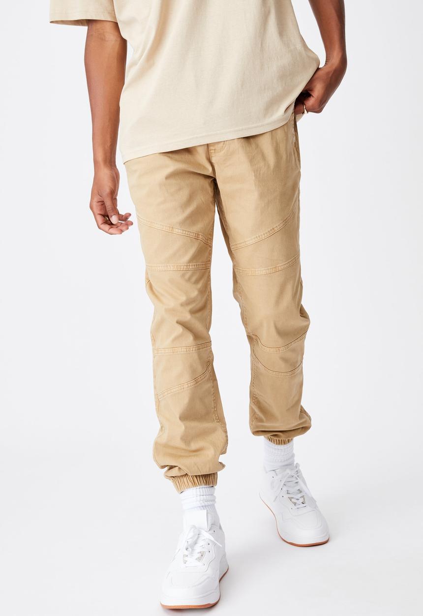 Cotton On - Drake cuffed pant - stone
