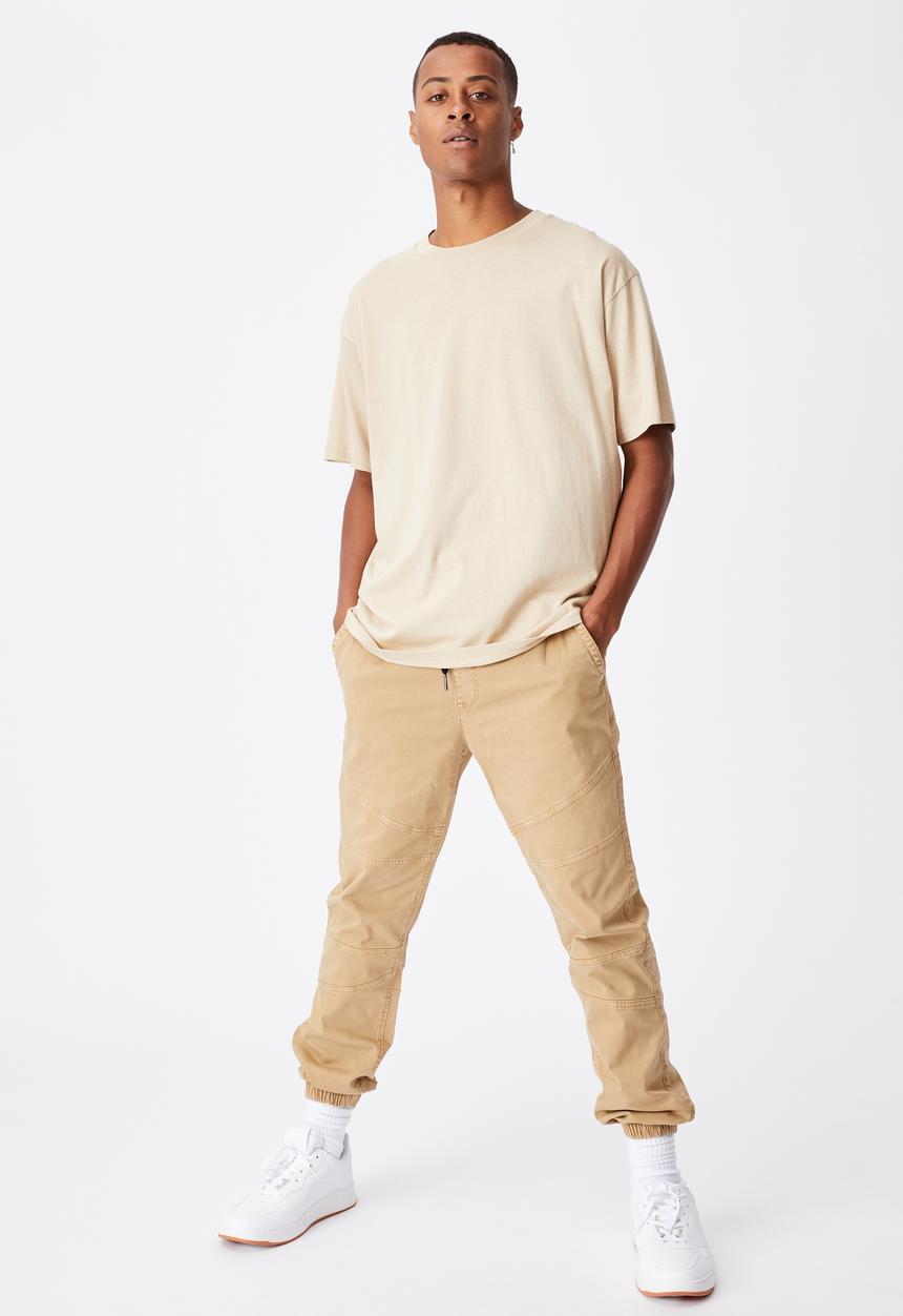 Cotton On - Drake cuffed pant - stone