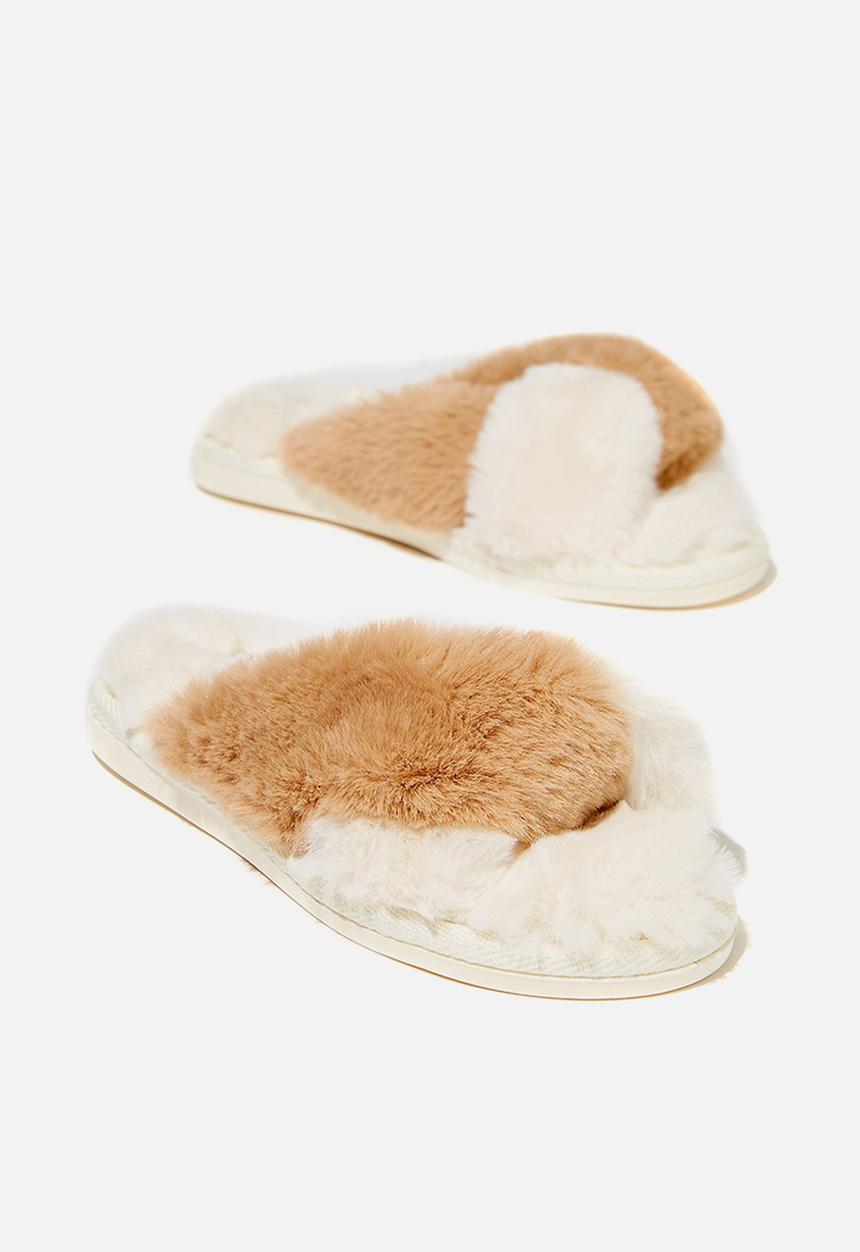 Cotton On - Knot crossover slipper - buttermilk multi