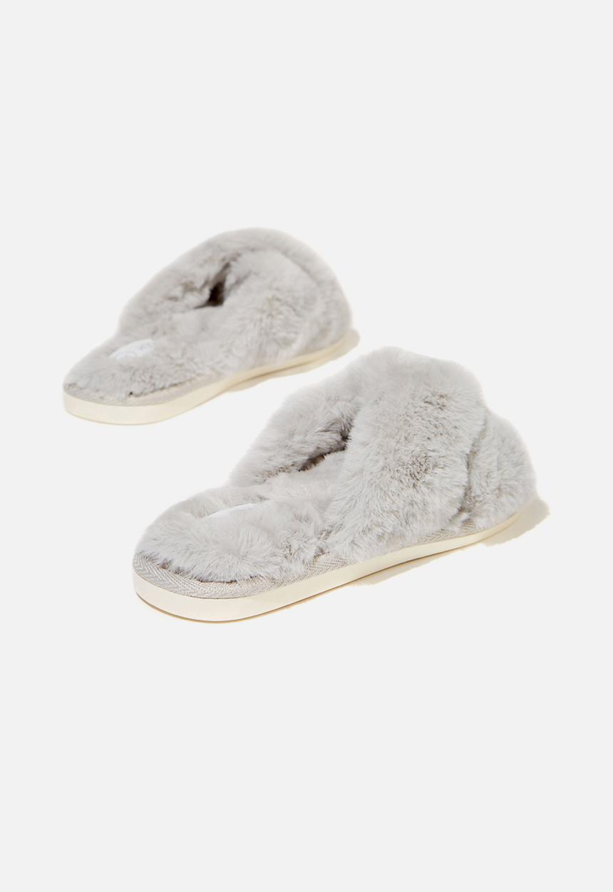 Cotton On - Duo crossover slipper - grey