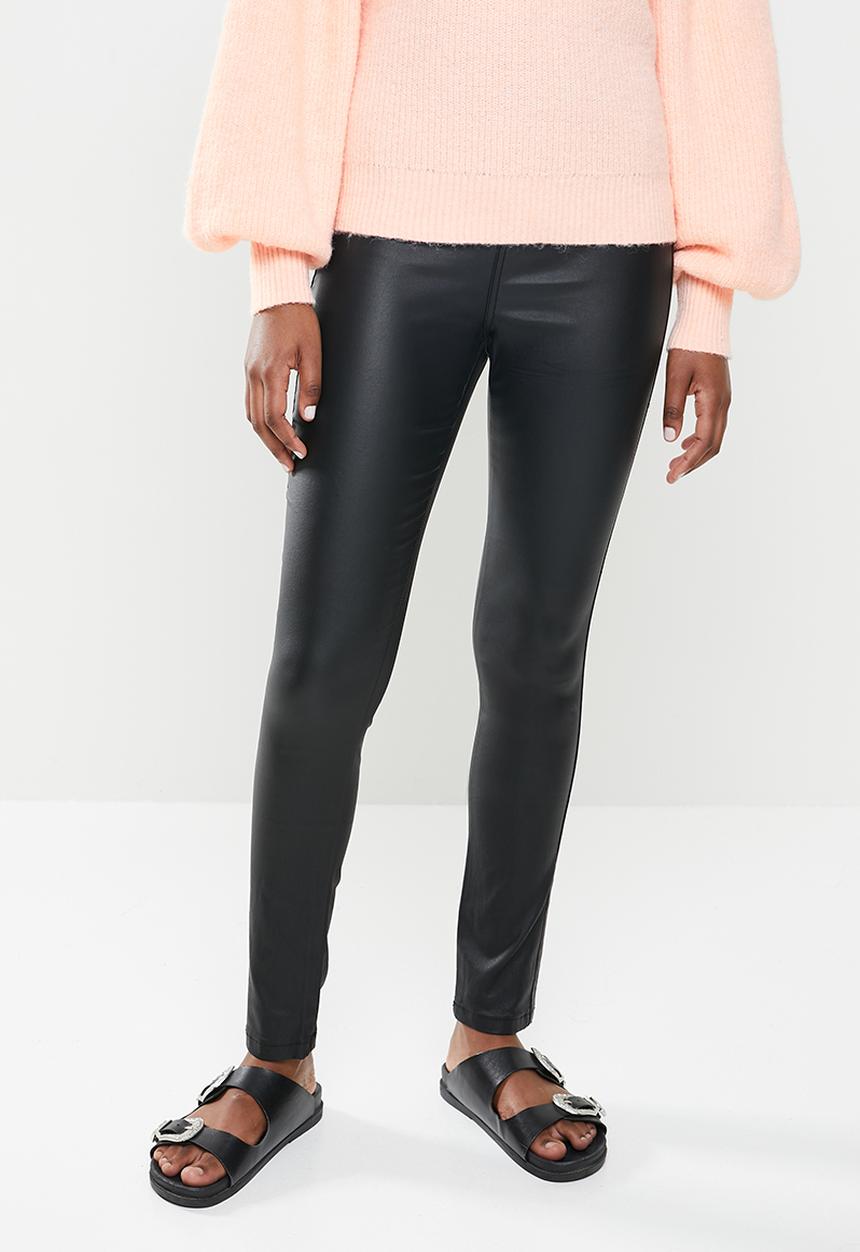 Missguided - Coated vice sculpt detail skinny jean - black
