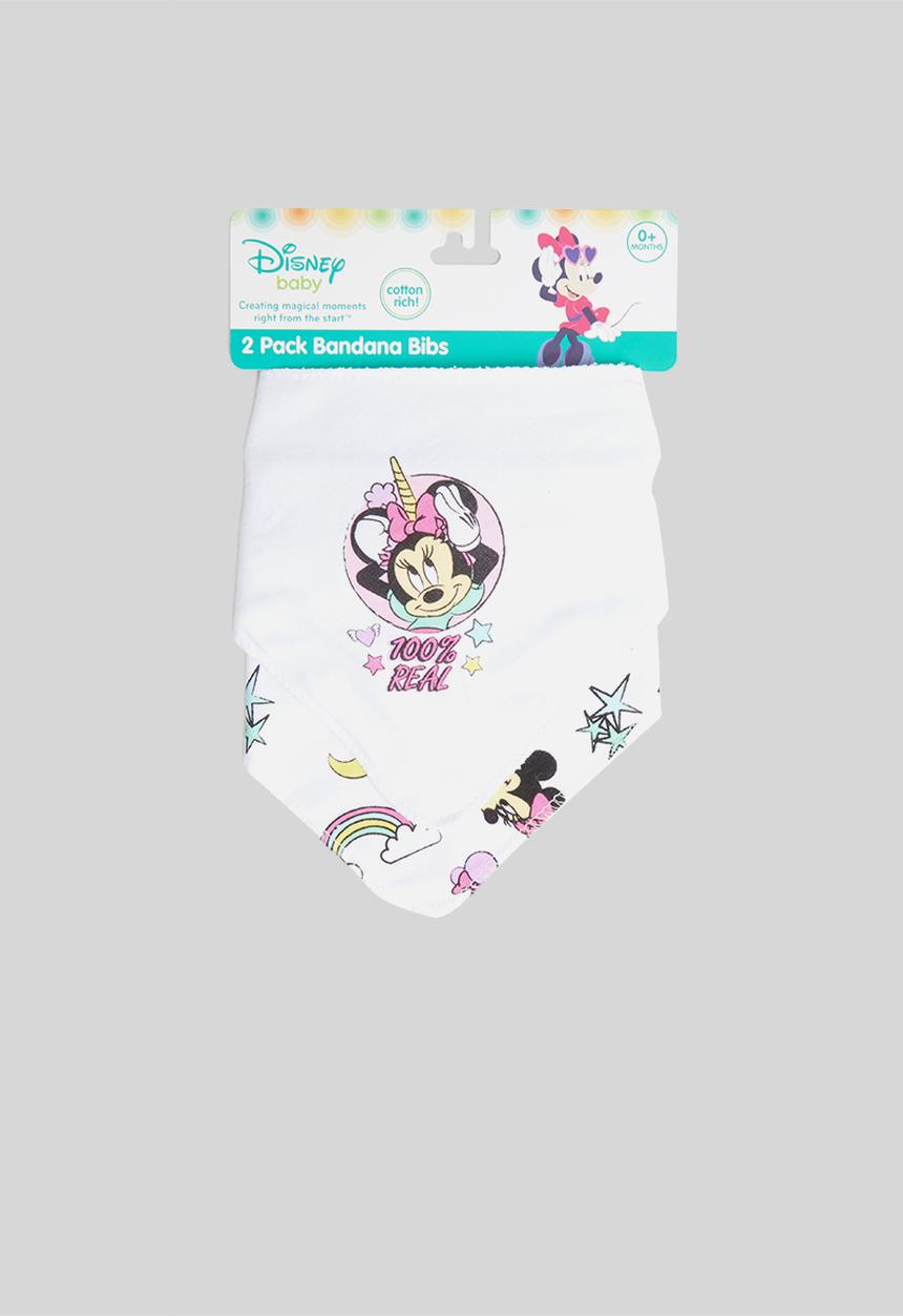 Character Group - 2 Pack Minnie Mouse bandana bibs - white 