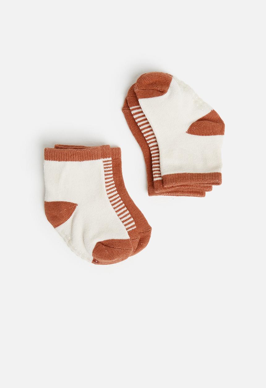 Cotton On - 3 Pack baby socks - rust