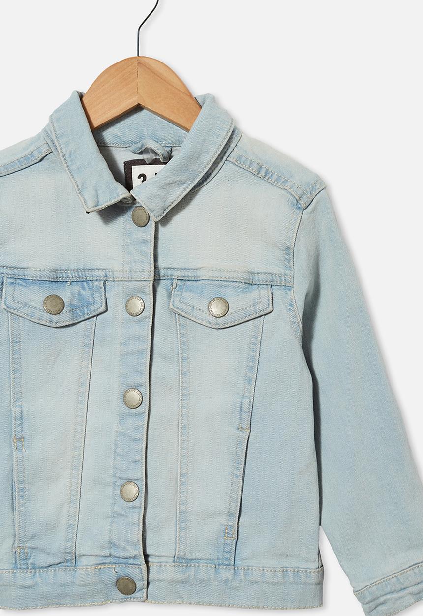 Cotton On - Daisy denim jacket - bleach wash