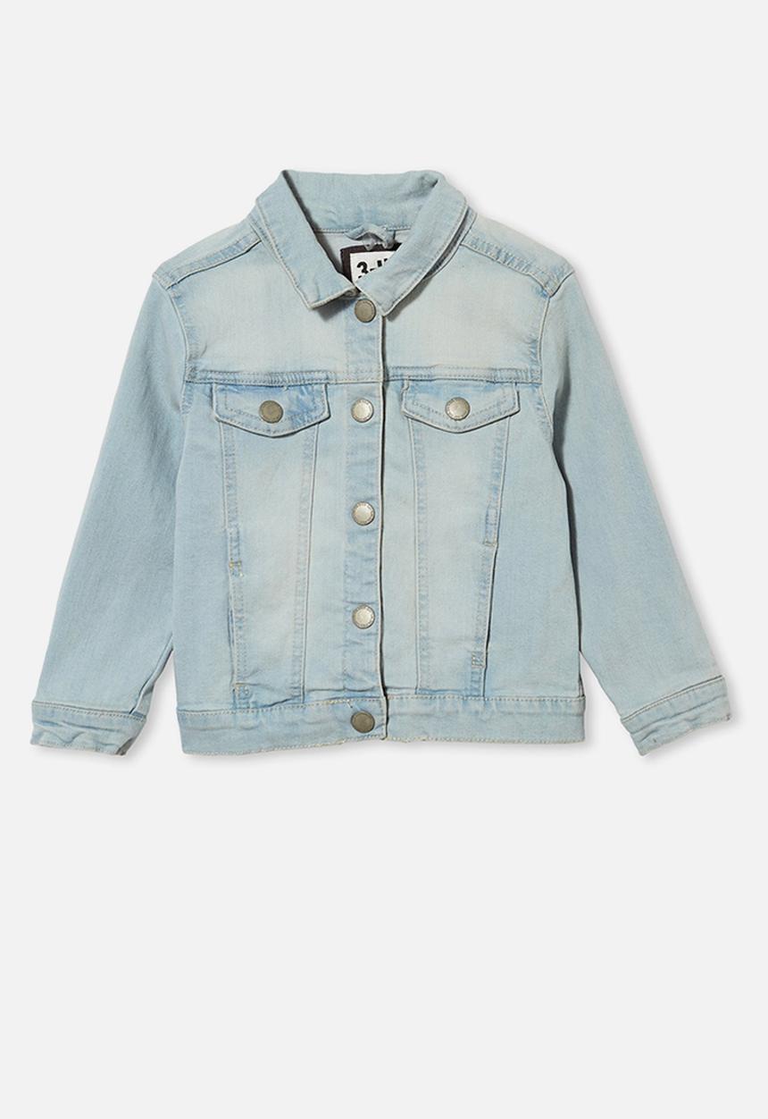 Cotton On - Daisy denim jacket - bleach wash