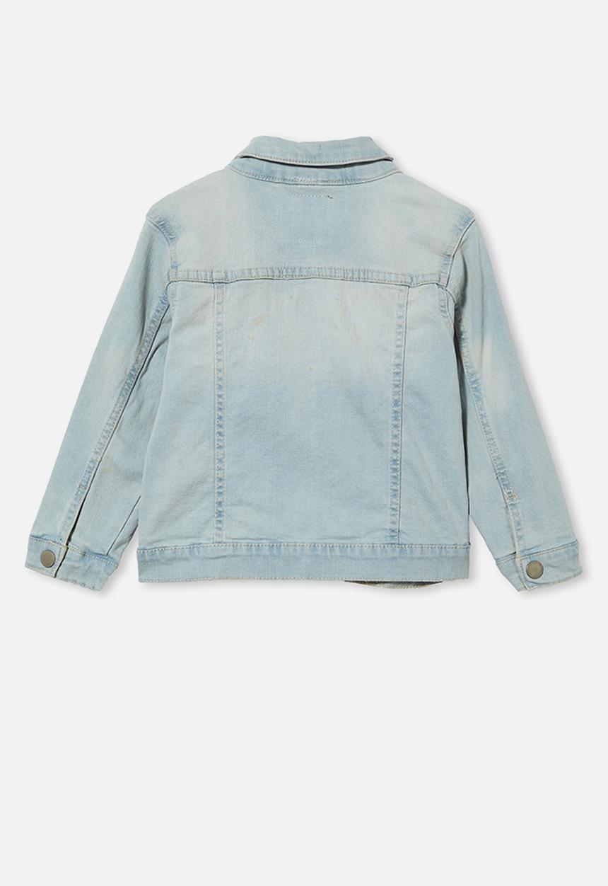 Cotton On - Daisy denim jacket - bleach wash