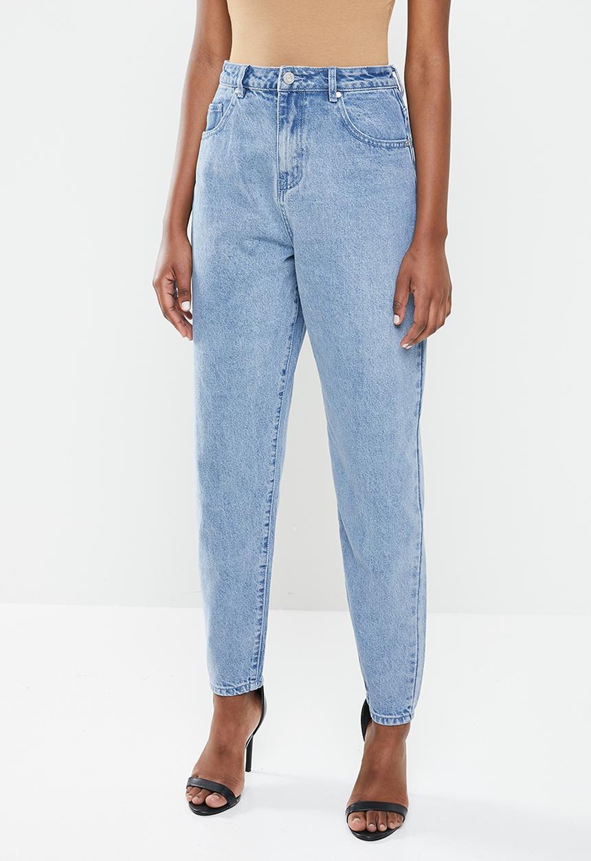 Missguided - Riot highwaisted mom jeans - blue