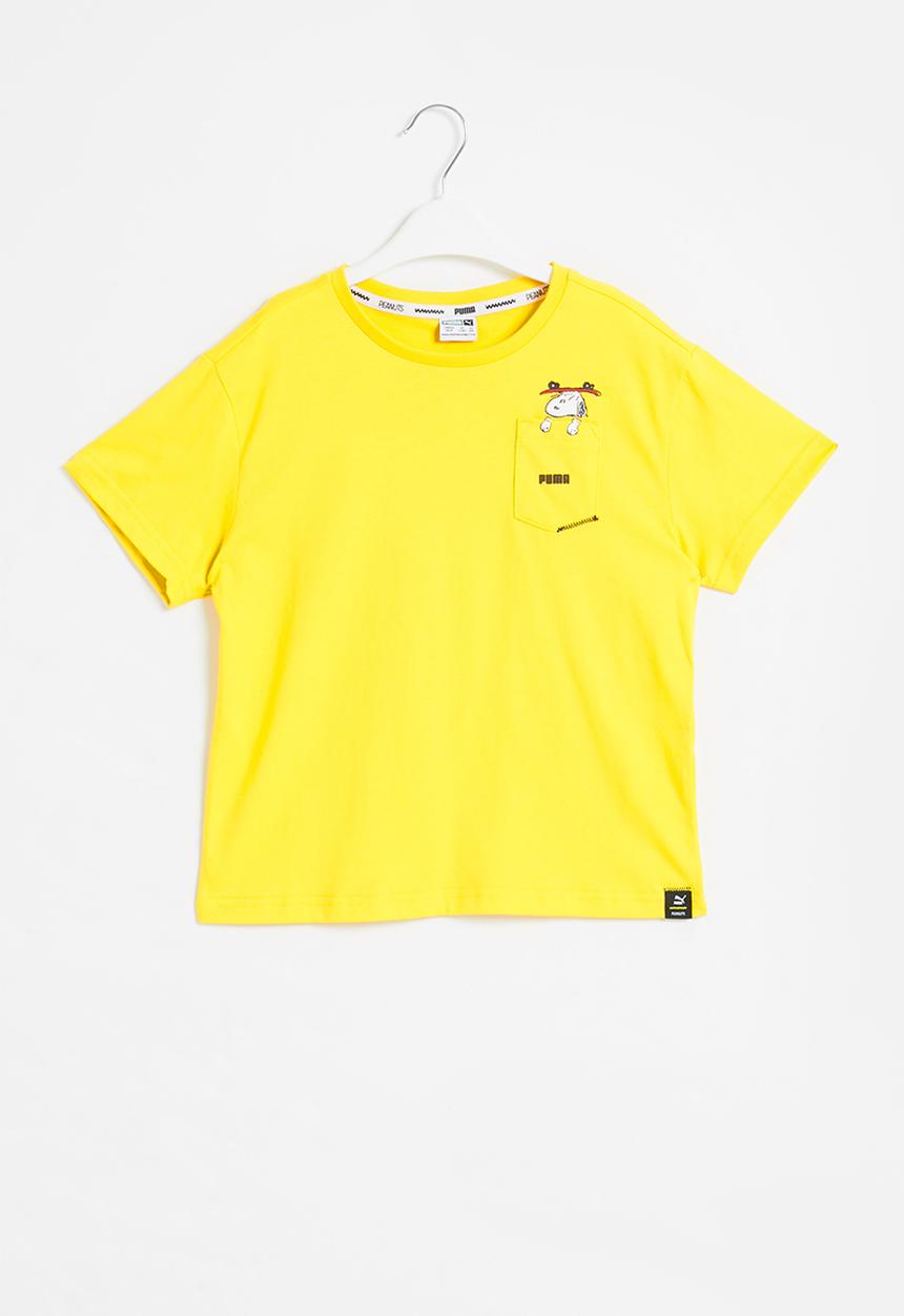 PUMA - Girls puma x peanuts tee - yellow