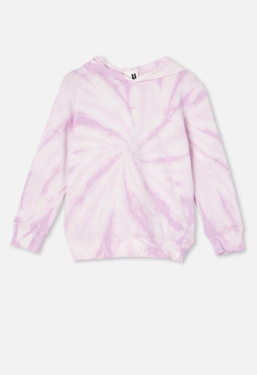 Cotton On - Charlie hoodie - pale violet tie dye