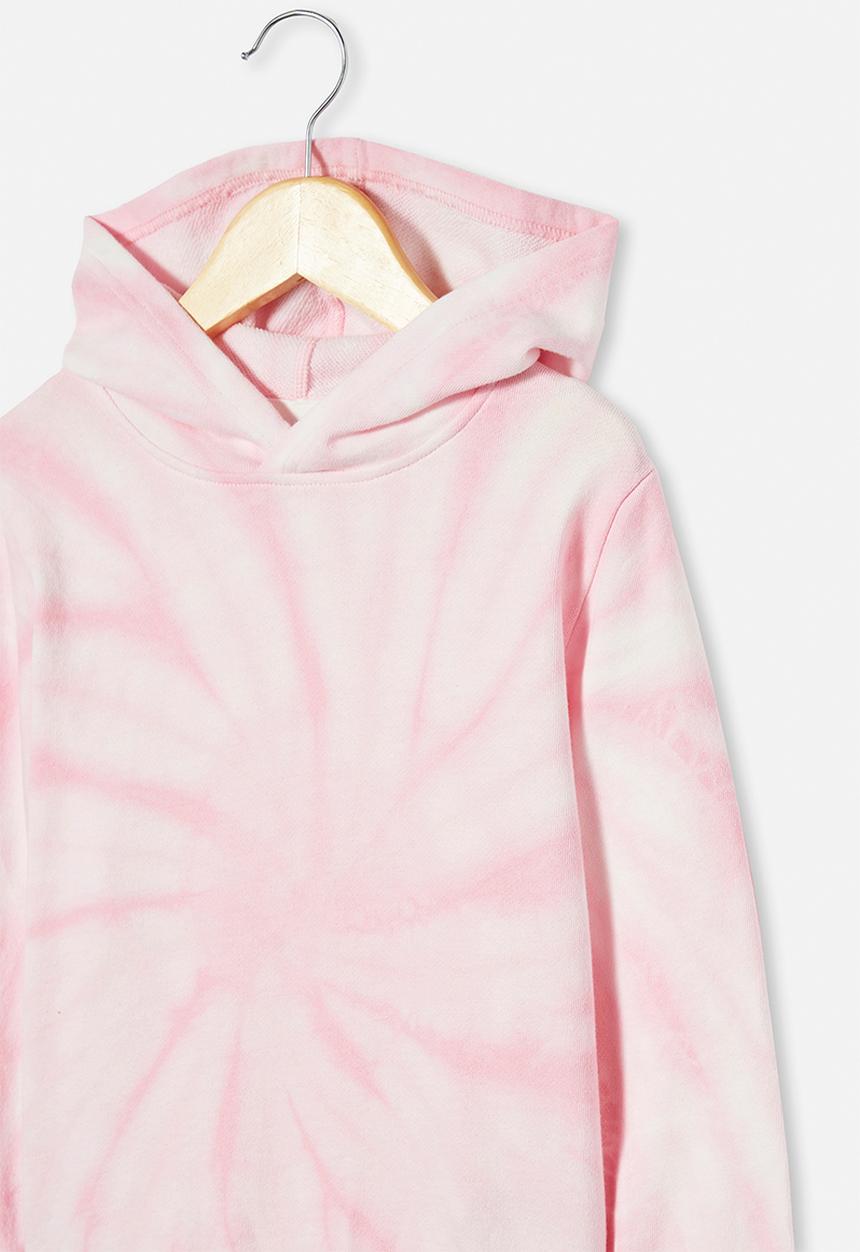Cotton On - Charlie hoodie - cali pink tie dye
