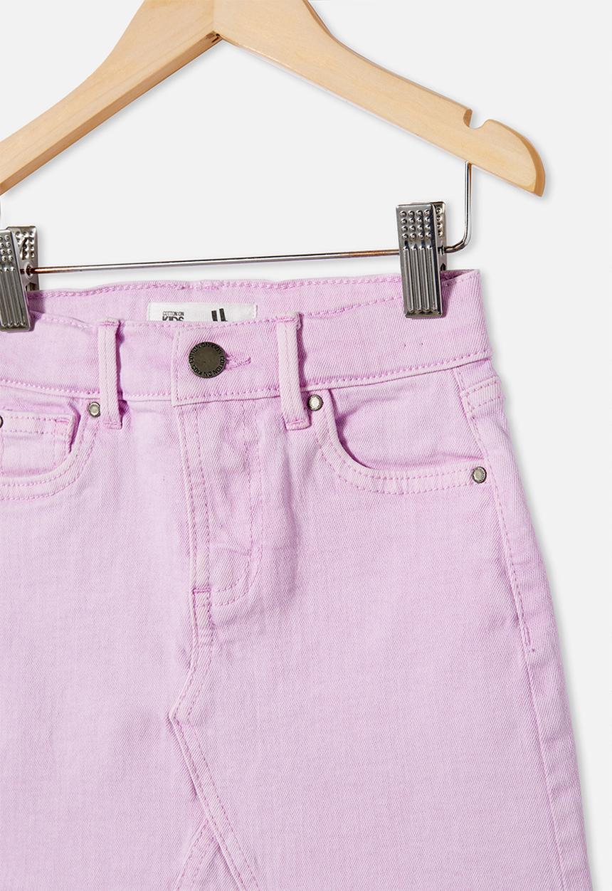 Cotton On - Finn denim skirt - pale violet