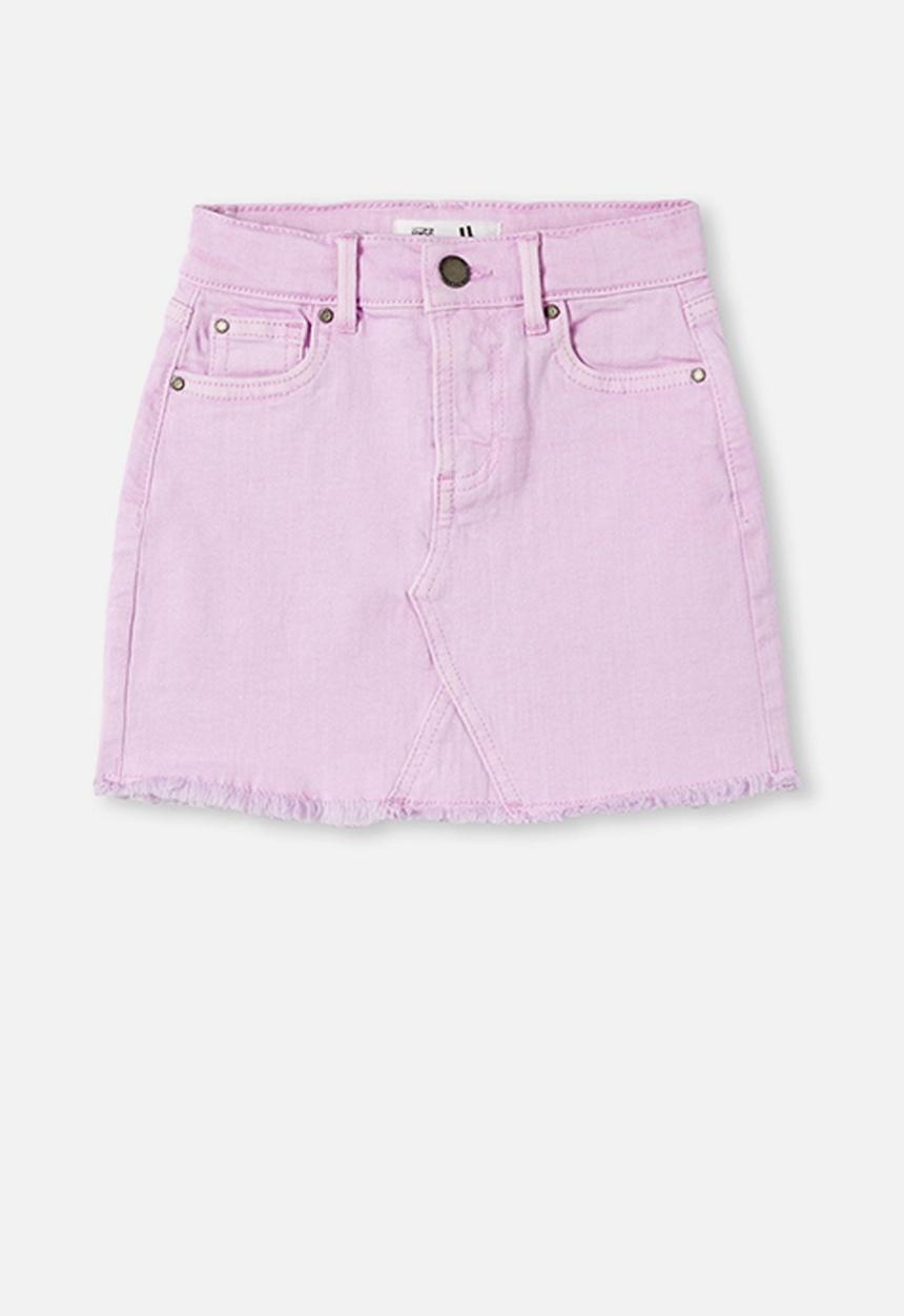 Cotton On - Finn denim skirt - pale violet