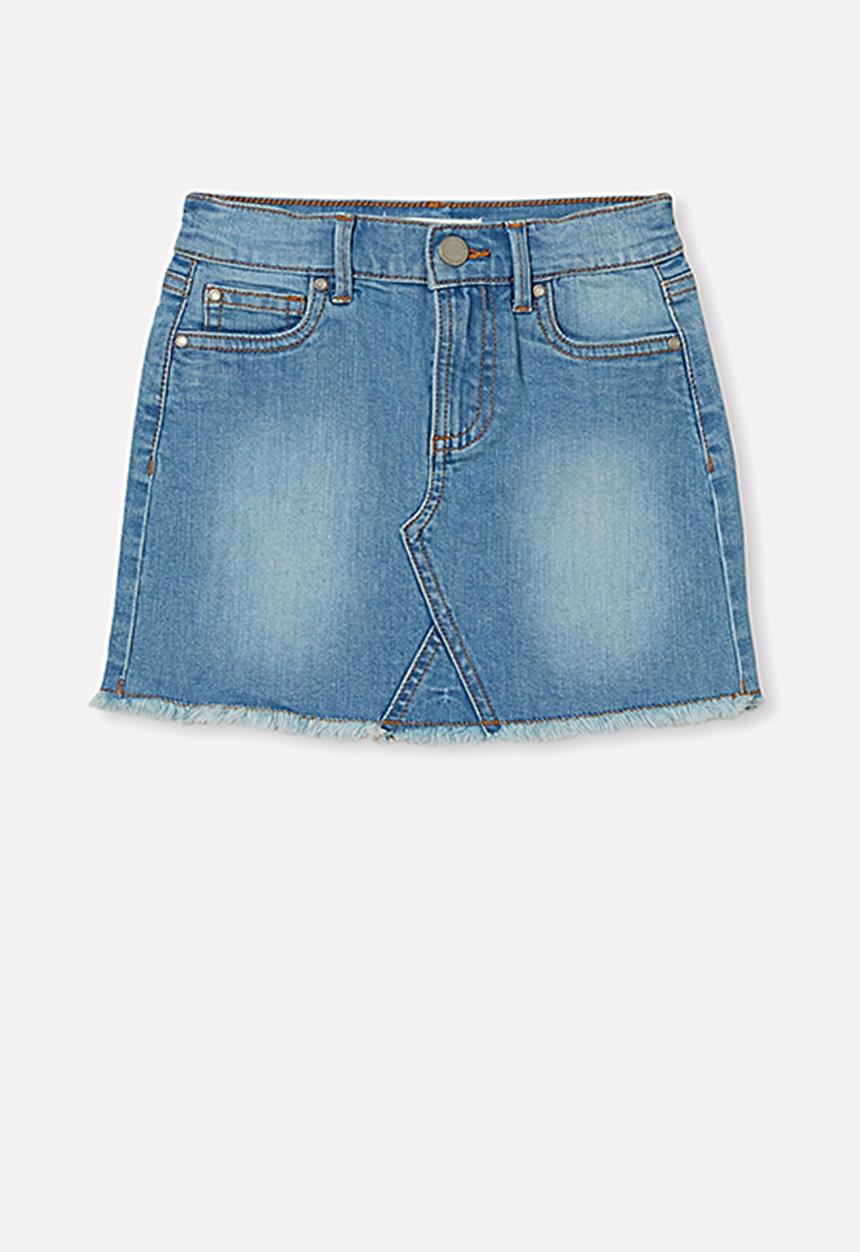 Cotton On - Finn denim skirt - blue