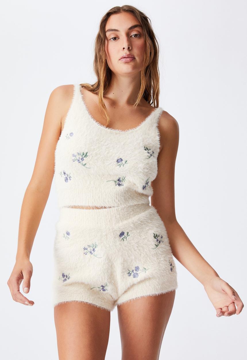 Cotton On - Fluffy lounge short - neutral 