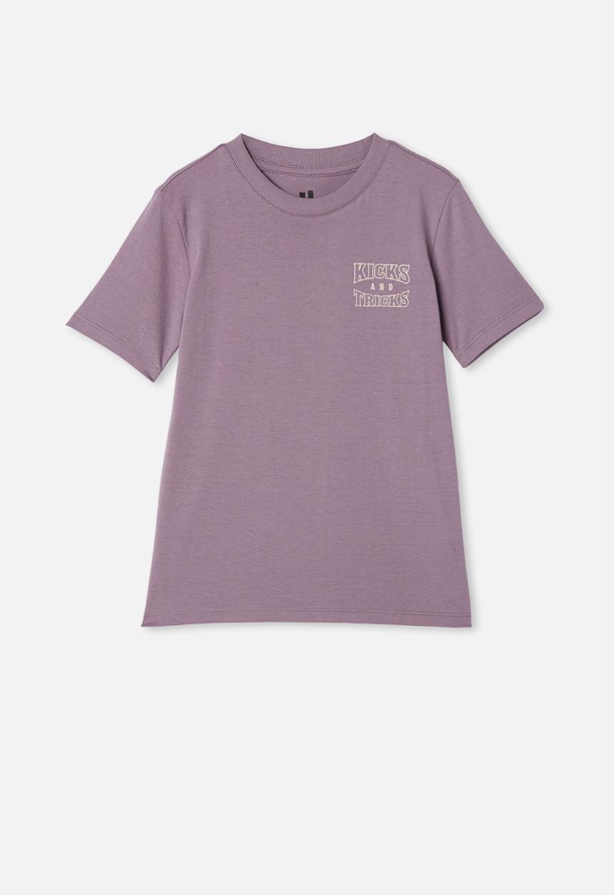 Cotton On - Max skater short sleeve tee - purple 