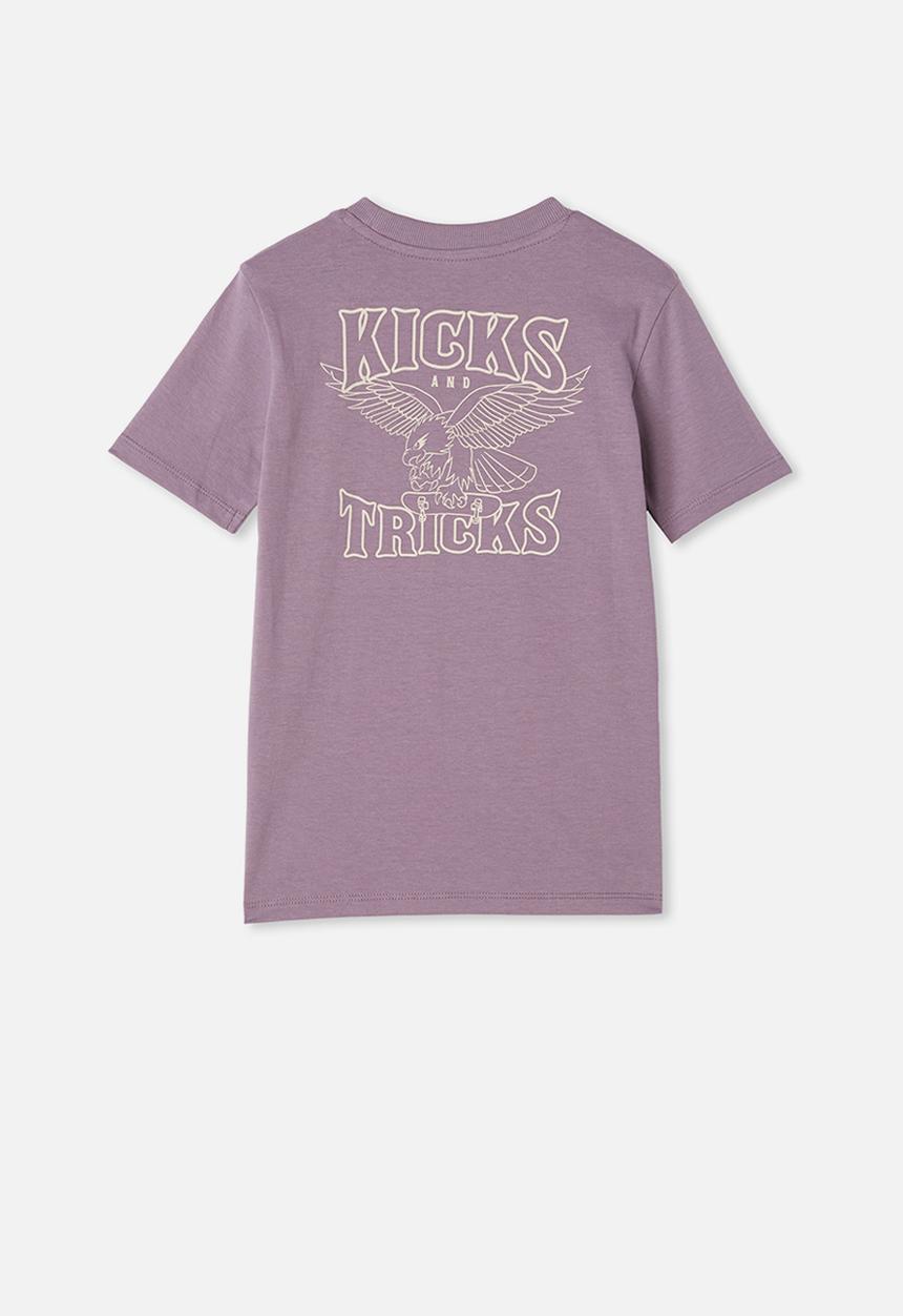Cotton On - Max skater short sleeve tee - purple 