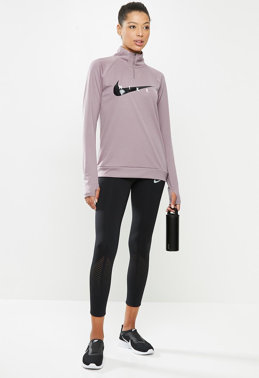 Nike - 1/2 Zip through swoosh midlayer - purple 