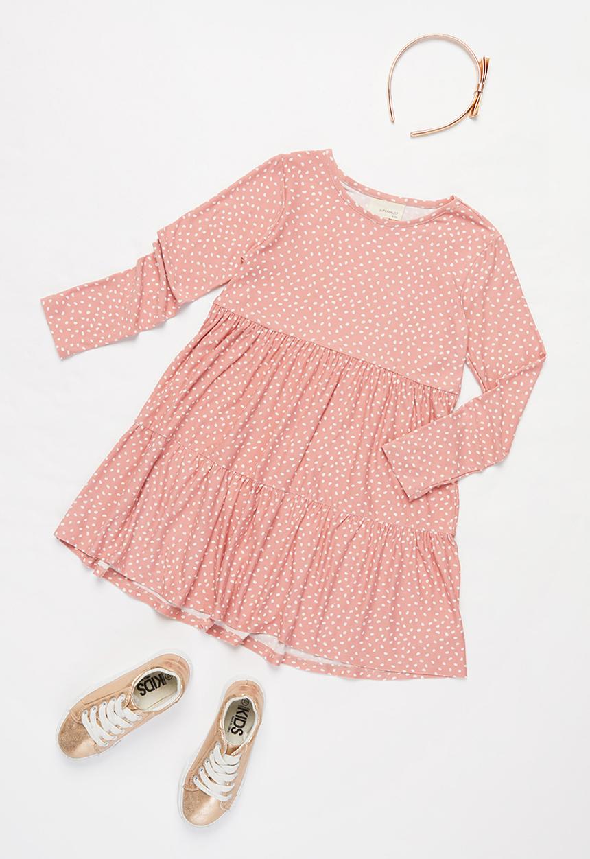 Superbalist Kids - Younger girls tier dress - pink