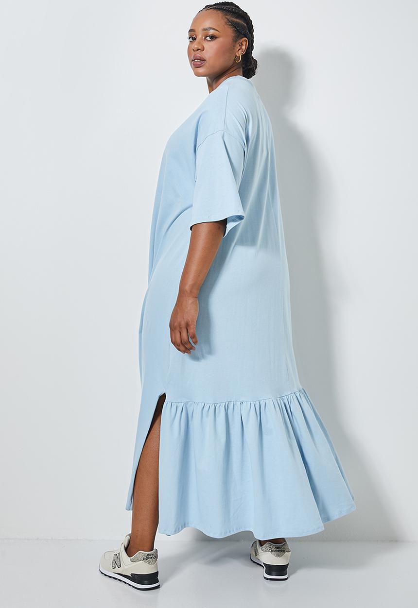 Superbalist - Tiered T-shirt dress - blue