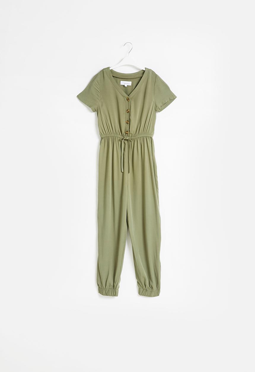 Superbalist - Girls utility jumpsuit - khaki 