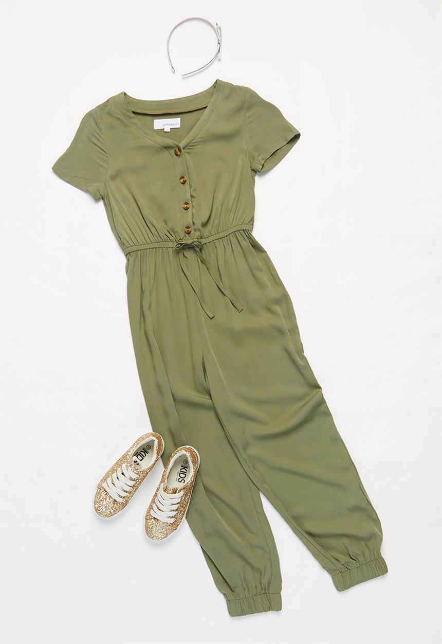 Superbalist - Girls utility jumpsuit - khaki 