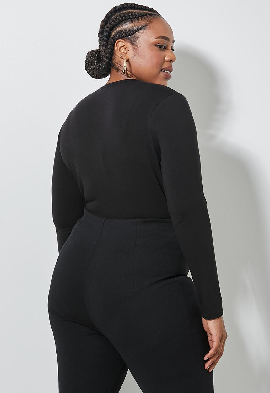 Superbalist - 2 Pack v-neck bodysuit - black & white