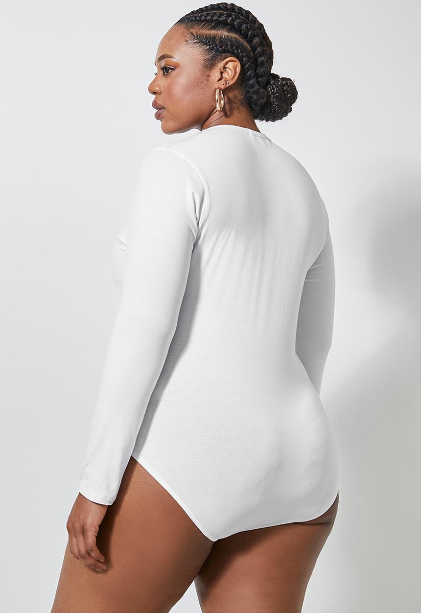 Superbalist - 2 Pack v-neck bodysuit - black & white