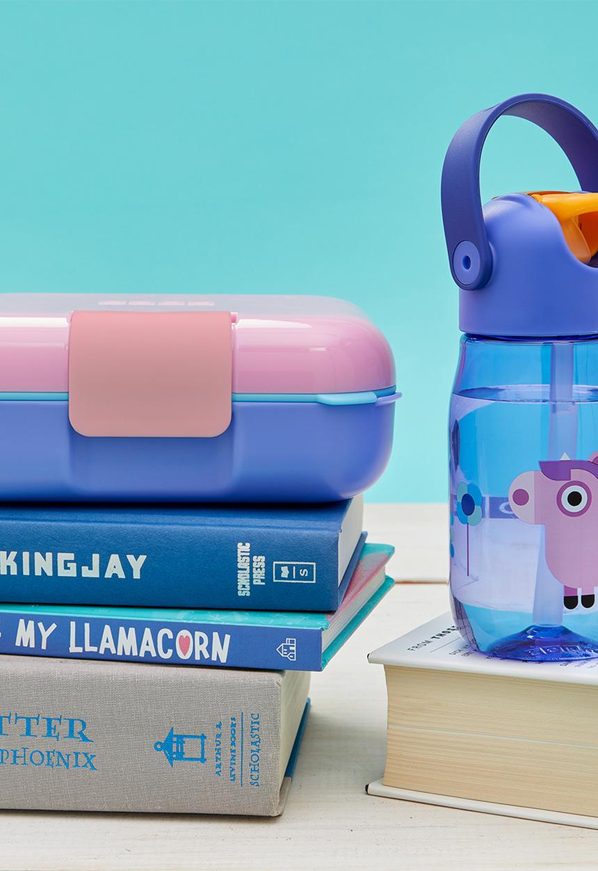 Zoku - Flip straw bottle - blue
