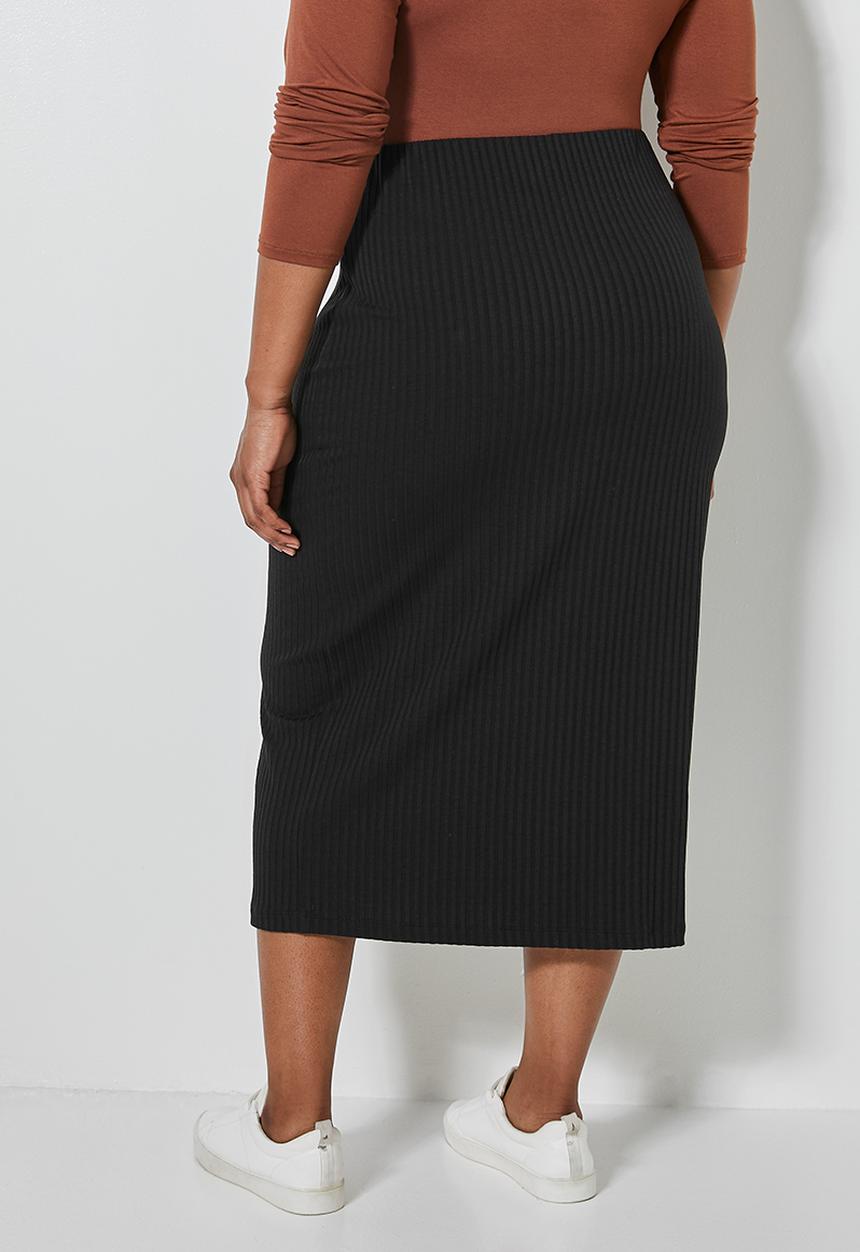 Superbalist - Ribbed pencil - black