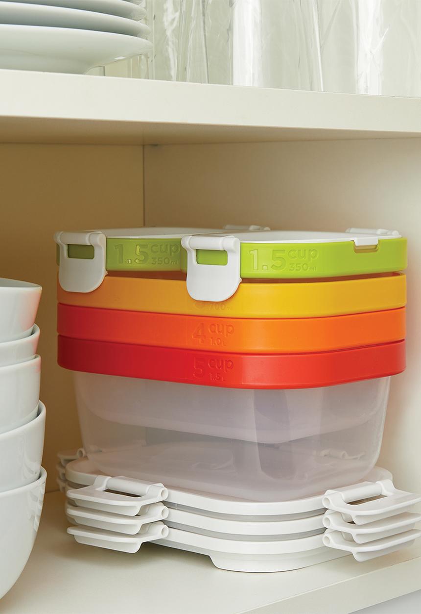 Zoku - 3 - pcs neat stack lunch set