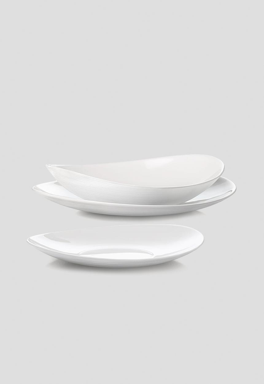 Luigi Bormioli - Prometeo tavola 18pc dinner set- white