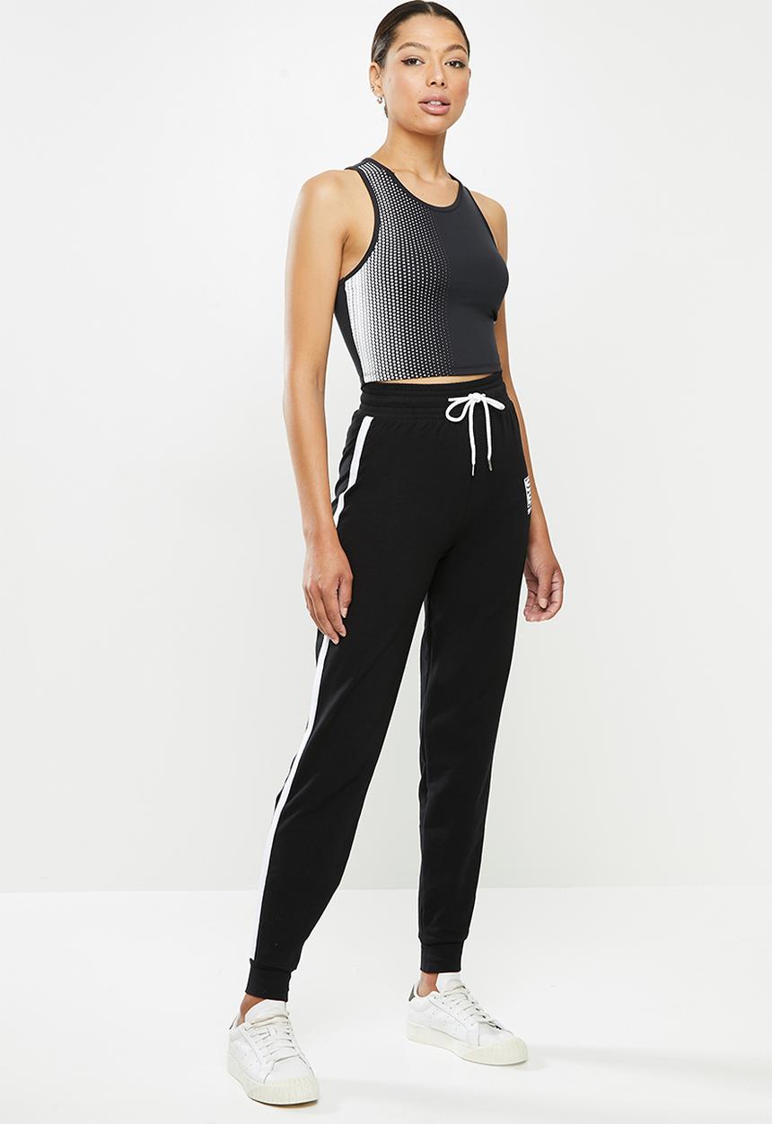 SISSY BOY - Crop racer back top - black