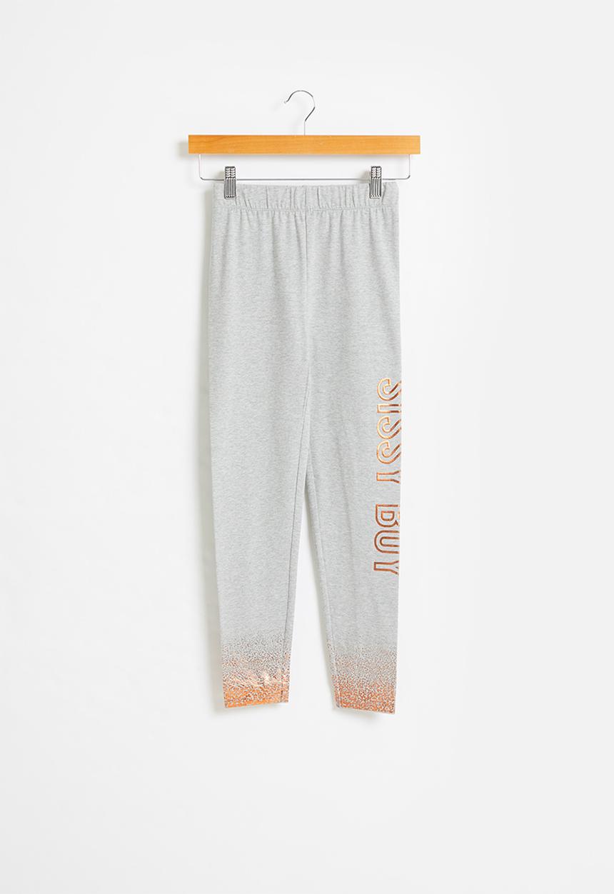 SISSY BOY - Foil logo leggings - grey