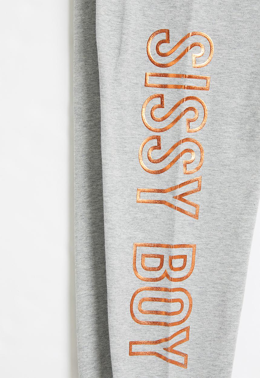 SISSY BOY - Foil logo leggings - grey