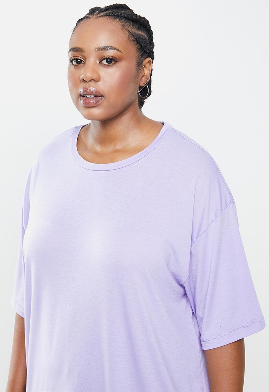 Cotton On - Curve active boyfriend tee - lilac 