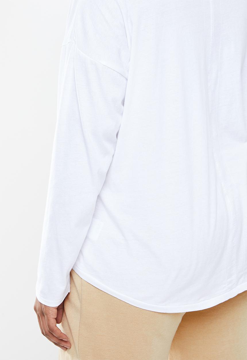 Cotton On - Curve Kyle oversized long sleeve top - white