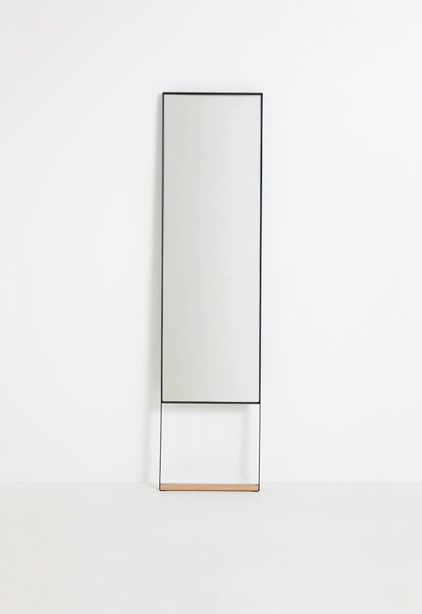 Emerging Creatives - Stockholm standing geo mirror - black