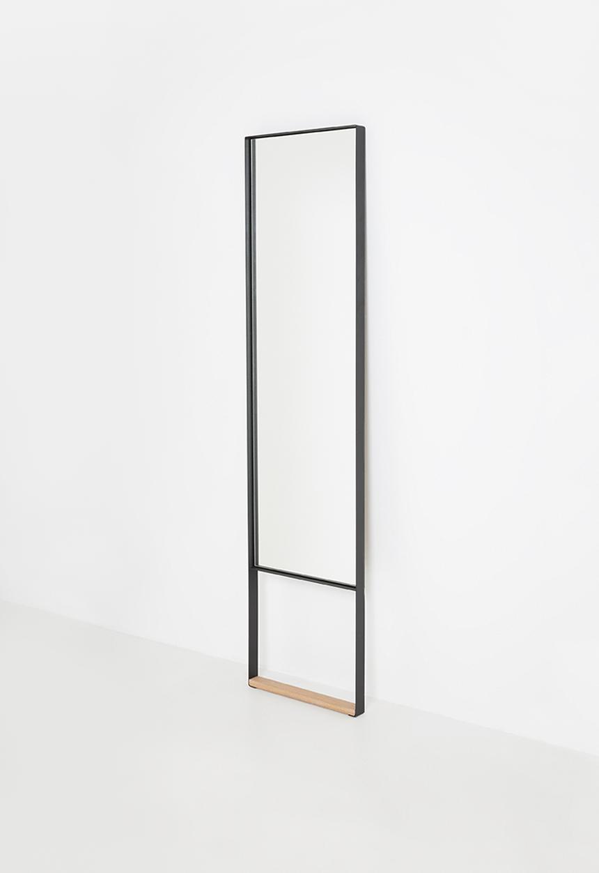 Emerging Creatives - Stockholm standing geo mirror - black