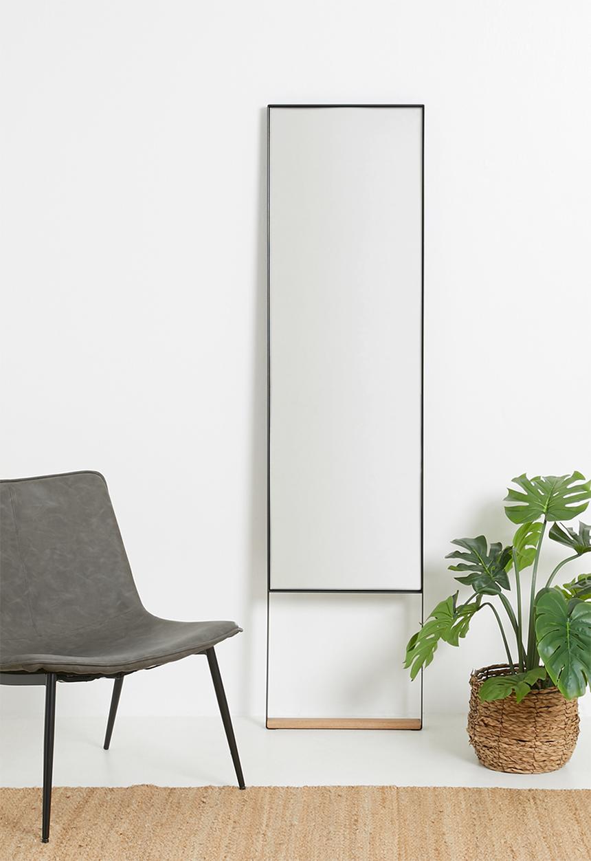 Emerging Creatives - Stockholm standing geo mirror - black