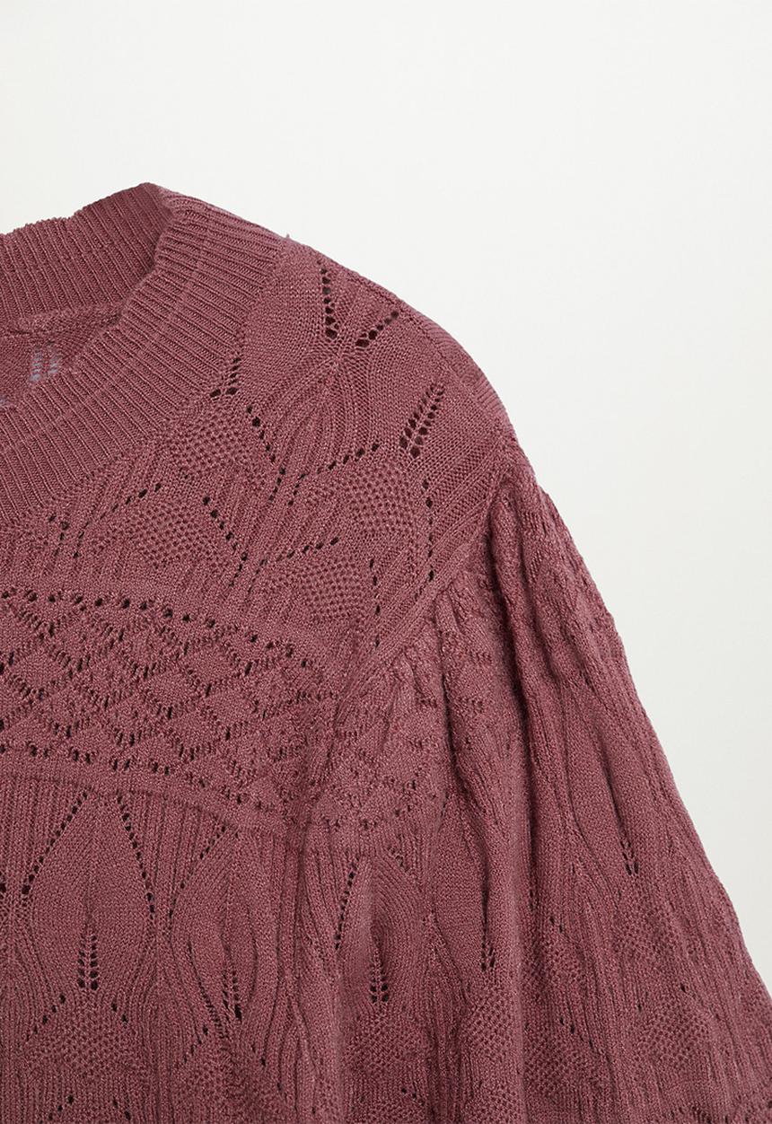 Violeta by Mango - Plus Sweater portman - burgundy