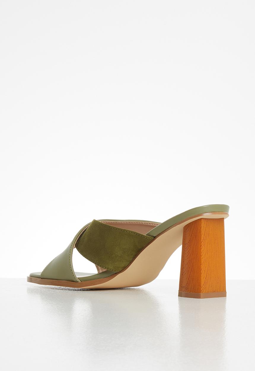 Z_Code_Z - Lulha statement mule heel - olive