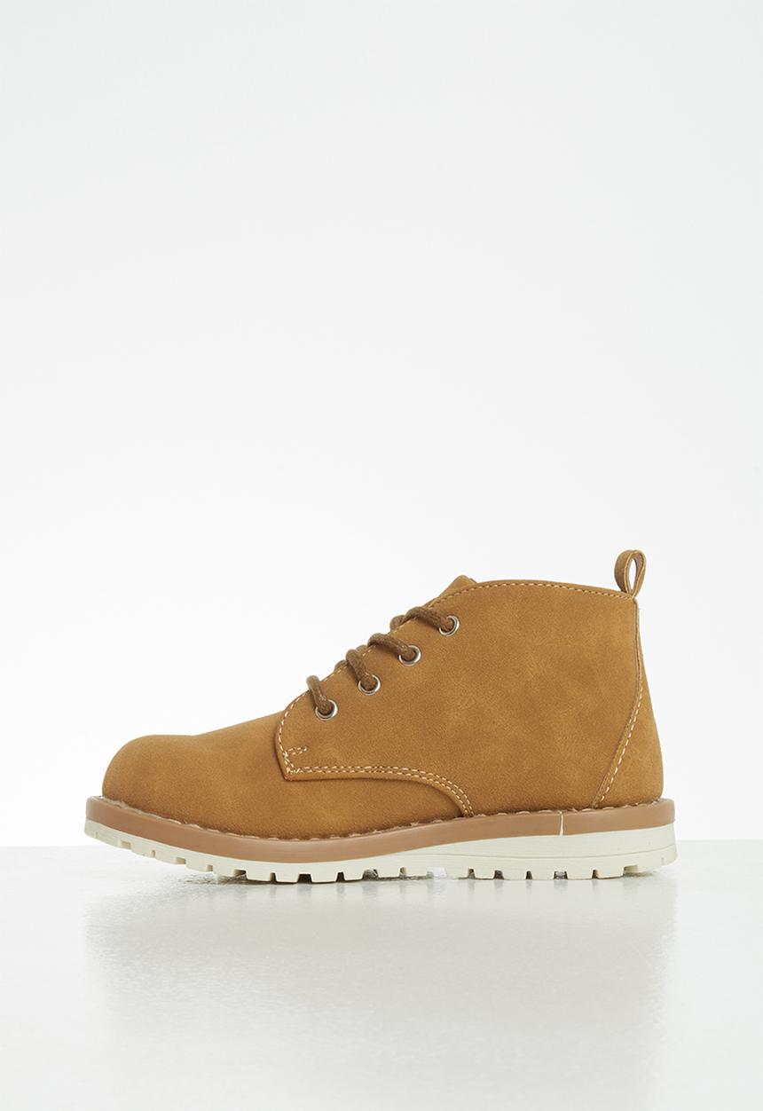 MINOTI - Boys nubuck boot - brown