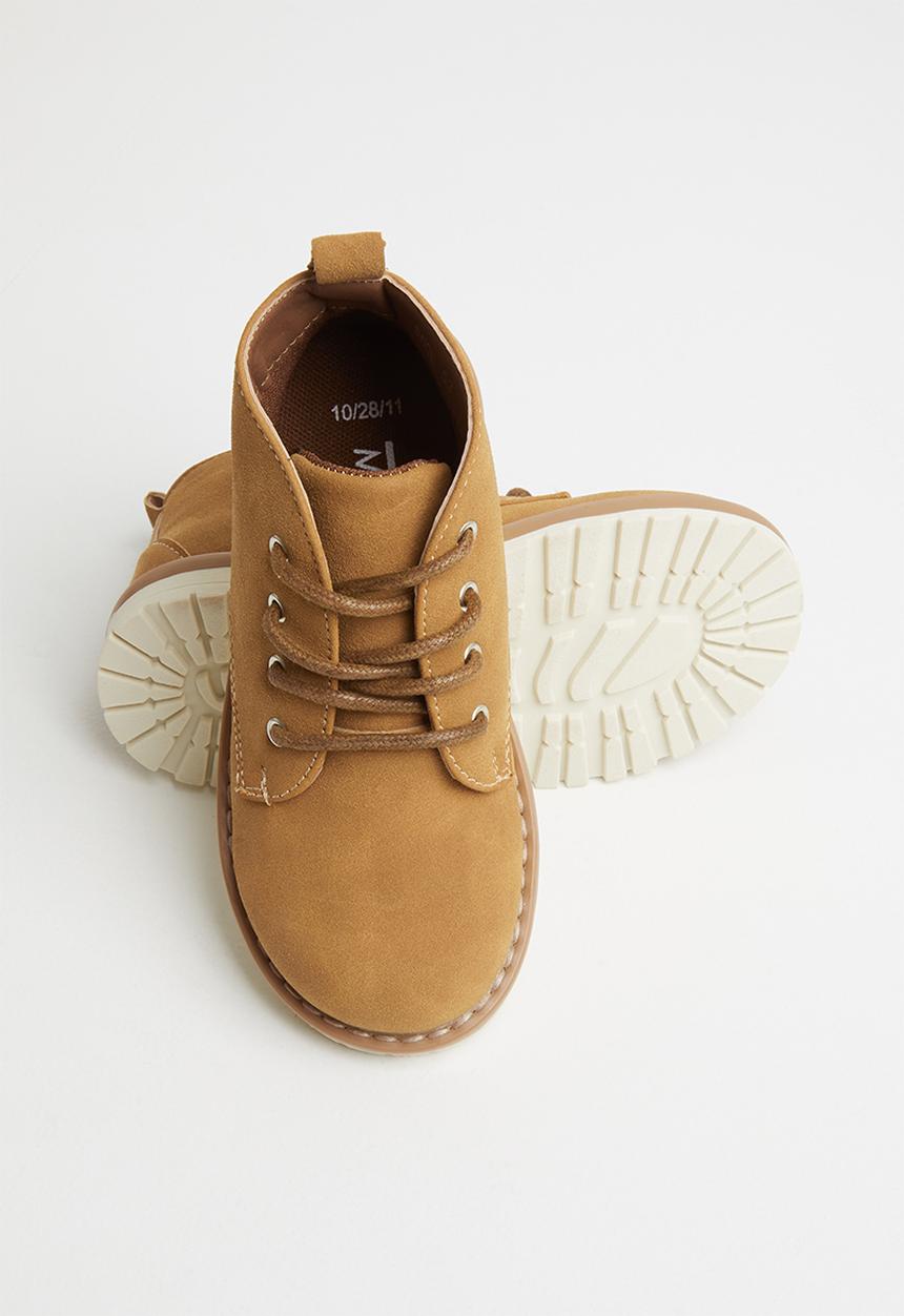 MINOTI - Boys nubuck boot - brown
